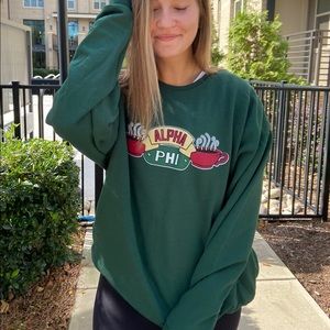 Alpha Phi central perk crewneck